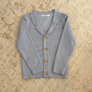 Kidichic size 5 Blue Button-Up Cardigan